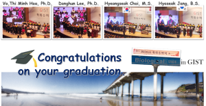 Congratulations  on your graduation.-Hoa, Donghun, Hyeongseok and Hyoseok 이미지